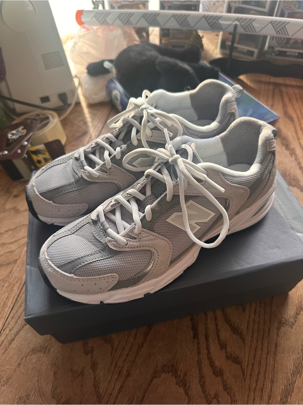 New balance 530 in rain cloud with shadow grey and silver metallic - Picture 2 of 12